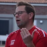 Damian Glombik vom FC Overberge ärgert sich.