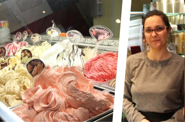 Die klassischen Sorten wie Vanille, Schoko und Erdbeere laufen bei Nathalie Sulkowsky in der Eisdiele noch immer  am besten.