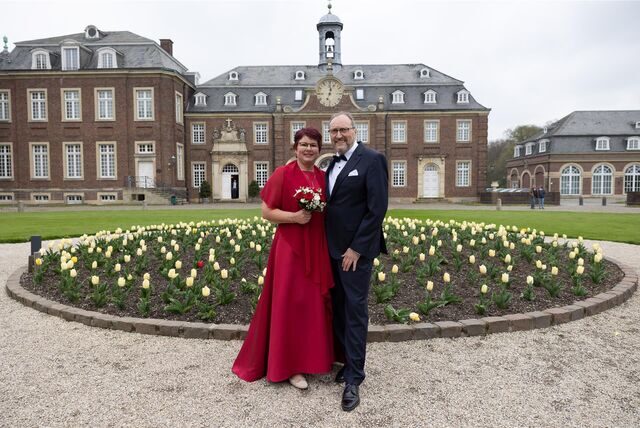 Birgitta Anna Maria und Rüdiger Plötzke haben am Schloss Nordkirchen geheiratet.