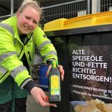 Franziska Parus ist stellvertretende Betriebsstellenleiterin der GWA in Fröndenberg-Ostbüren. Alte Speiseöle können von Verbrauchern direkt entsorgt werden und finden sich nicht in der Gebührenkalkulation wieder.