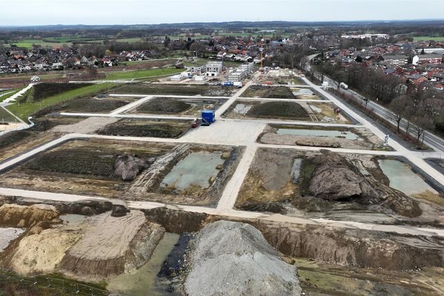 Am Selmer Auenpark entsteht neuer Wohnraum. Ein Blick auf die Bau-Statistik von 2021 zeigt: In Selm herrschte kein Bau-Boom.