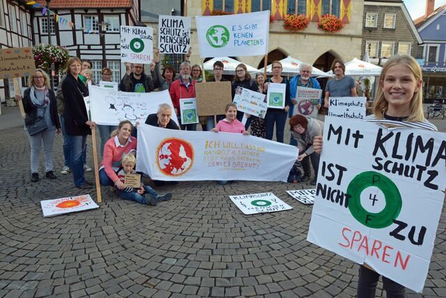 2019 fand auf dem Marktpatz Werne eine Mahnwache zum Klimaschutz statt. Die Verwaltung möchte das Engagement der Bürger nun in einem Klimaschutz-Forum bündeln.