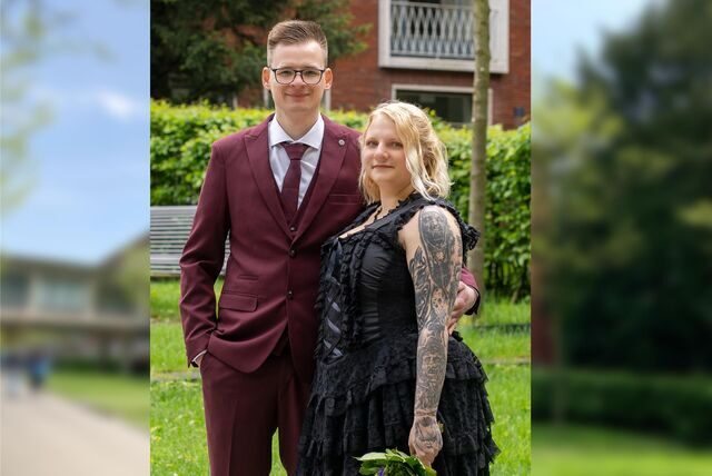 Laura und Sebastian Baldy haben sich im Hertener Standesamt das Jawort gegeben.