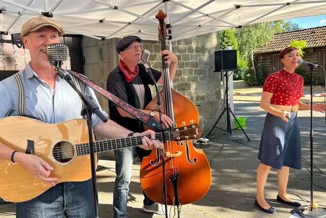 Die Band Rawsome Delights in Aktion: Beim großen Fest der Partnerstädte gibt es viel Musik. Auf dem Alten Markt gibt es vor allem Freitag und Samstag viel zu erleben.