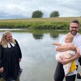 Wie hier an der Lippe bei Dorsten wird es am Pfingstmontag, 29. Mai, eine ökumenische Tauffeier an der Ruhr bei Fröndenberg geben.
