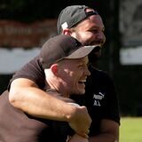 Dürfen sich auf den nächsten Hammer-Neuzugang freuen: Die Afferde-Trainer Lorenz Wagener (vorne) und Angelo Lo Giudice.