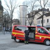 Feuerwehr auf dem Postplatz in Schwerte