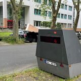 Der Superblitzer vor dem Gesundheitsamt Unna.
