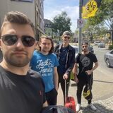 Marco, Dario, Elia und Nandu (v.l.) am Borsigplatz