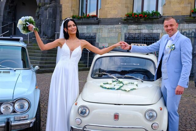 Mirlinda Bali und Davide Staubermann gaben sich im Recklinghäuser Rathaus das Jawort.