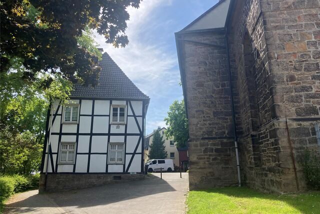 Westhofen hat auch einige schöne Ecken zu bieten, wie den Kirchplatz.