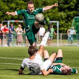 Der VfR Sölde II (grünes Trikot) traf im Hinspiel der Aufstiegsrelegation zur Bezirksliga auf den VfL Mark.