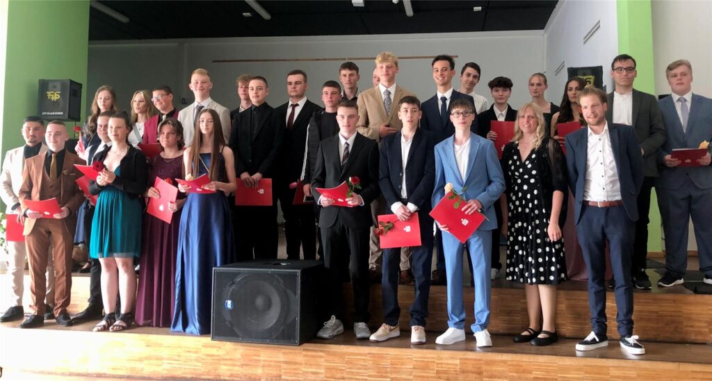 Die Klasse 10c feierte ihren Abschluss an der Marga-Spiegel-Schule.