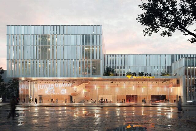 Das neue Schauspielhaus am Wall: So könnte es nach den Entwürfen des Kölner Architekturbüros JSWD aussehen.