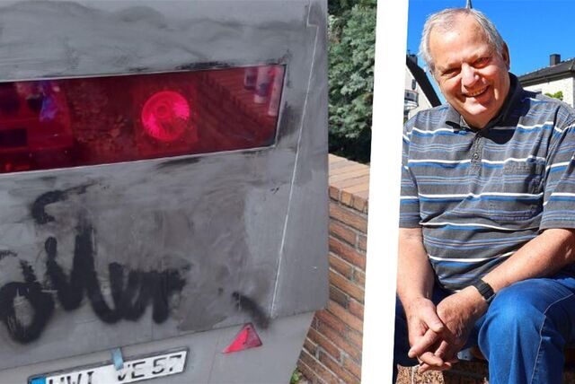 Gunther Heuchel ist mit der Beschilderung an der Westicker Straße nicht einverstanden.