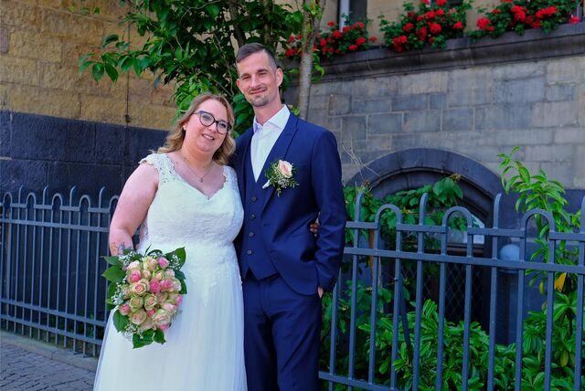Jacqueline Siebenmorgen und Lukas Feyerabend gaben sich im Rathaus das Jawort.