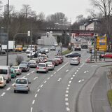 Luftbild der Kurt-Schumacher-Straße.