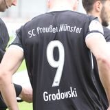 Joel Grodowski in seiner Zeit bei Preußen Münster