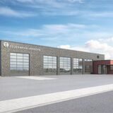 Ansicht des neuen Feuerwehr-Gerätehaus Herbern an der Lindenstraße, wie sie Ende des Jahres 2022 der Politik vorgestellt wurde.