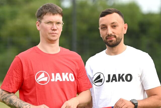 Serkan Özsakiz (r.) wird neue Trainer des WSC II. Mario Naß (l.) soll als Bindeglied zwischen erster und zweiter Mannschaft fungieren.