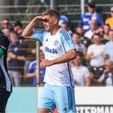 06.07.2023, Fussball, Saison 2022/2023, Testspiel, 1. FC Bocholt – FC Schalke 04, Simon Terodde (FC Schalke 04) jubelt.