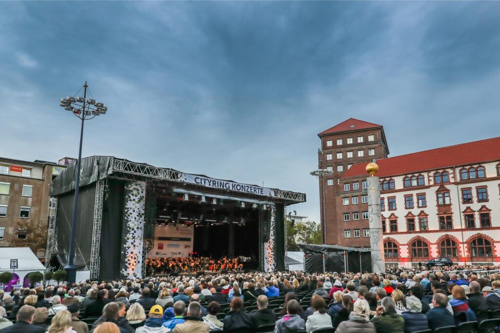 Blick auf das Publikum bei den Cityring-Konzerten in Dortmund