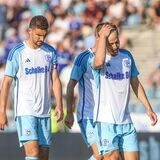 11.07.2023, Fussball, Saison 2022/2023, Testspiel, FC Schalke 04 – FC Kopenhagen, v. l. Marcin Kaminski (FC Schalke 04), Cedric Brunner (FC Schalke 04)