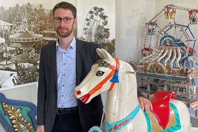 Die Präsentation des Themas „Sim-Jü“ hält der neue Leiter des Stadtmuseums Werne, Flemming Feß, für stark ausbaufähig.