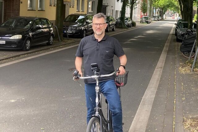 Die Fahrradstraße in der Arndtstraße liegt auf dem täglich Weg von Dirk Becker.