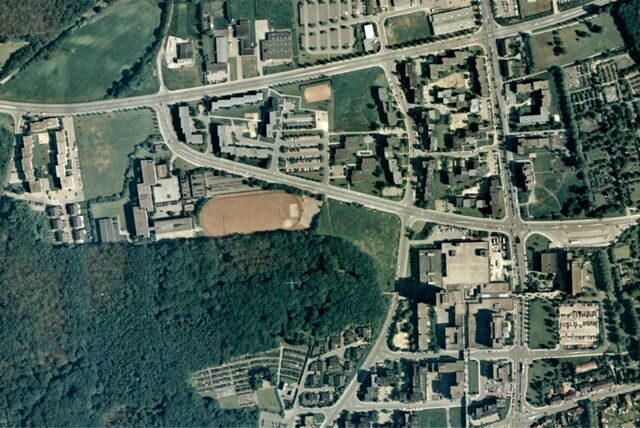 Die Bergkamener Stadtmitte, damals noch City genannt, in den 1980er Jahren.