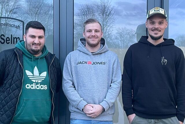Stefano Manfredi (v.l.), Justin Graumann, Daniel Oberboßel
