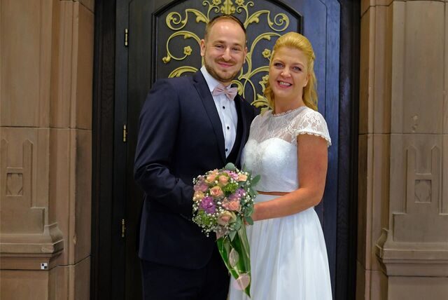 Kathrin Schirrmacher und Steffen Sanden gaben sich in Recklinghausen das Jawort.