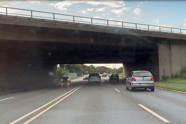 Freie Fahrt auf der Unnaer Straße.