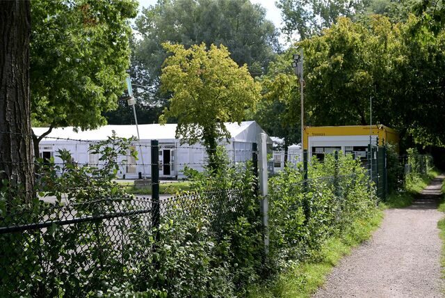 Notunterkunft in Bork von außen
