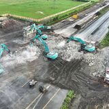 Abriss der Autobahnbrücke zwischen Münster-Hiltrup und Ascheberg