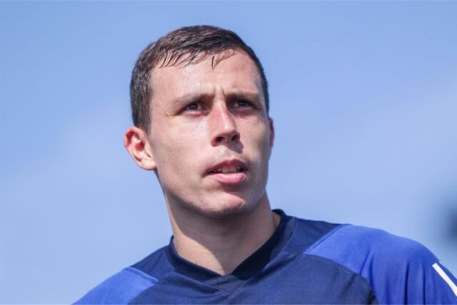 11.08.2023, Fussball, DFB Pokal, 1. Runde, Saison 2023/2024, Eintracht Braunschweig – FC Schalke 04, Ron Schallenberg (FC Schalke 04)
Foto: Tim Rehbein/RHR-FOTO
