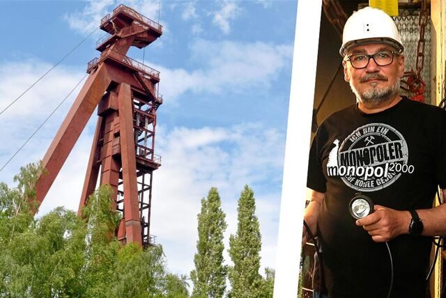 Ulrich Marc und das Team des Fördervereins Monopol bereiten das Zechengelände für die große Jubiläumsfeier am Samstag (26. August) vor.