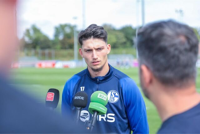22.08.2023, Fussball, Saison 2022/2023, 2. Bundesliga, Training FC Schalke 04, Yusuf Kabadayi (FC Schalke 04)