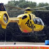 ADAC-Hubschrauber am Wasserwerk in Hengsen