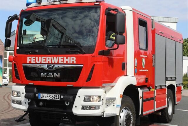 Die Feuerwehr Selm rückte am Samstagmorgen (26. August) zu einem Wasserrohrbruch aus.