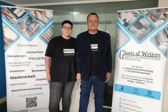 Geschäftsführung von „Ghosts of Writers“: Alina Schweitzer und Michael Maag