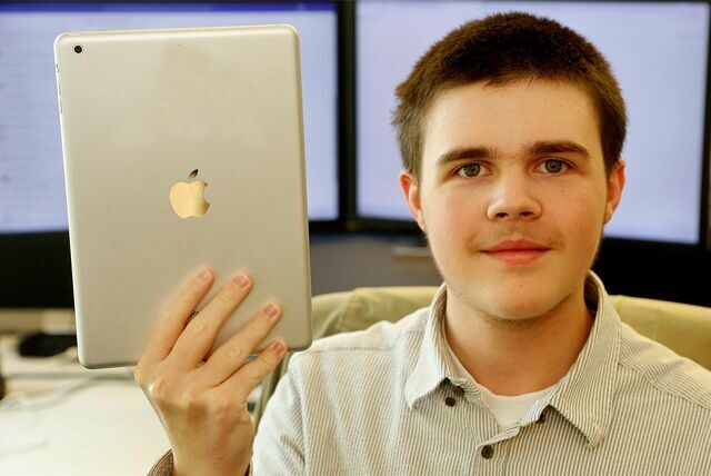 Viktor Bock (15) will eine Alternative zu ipads an Schulen aufzeigen.