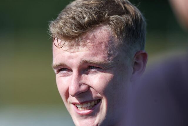 04.09.2023, Fussball, Saison 2023/2024, 2. Bundesliga, Training FC Schalke 04, Derry John Murkin (FC Schalke 04)
Foto: Tim Rehbein/RHR-FOTO