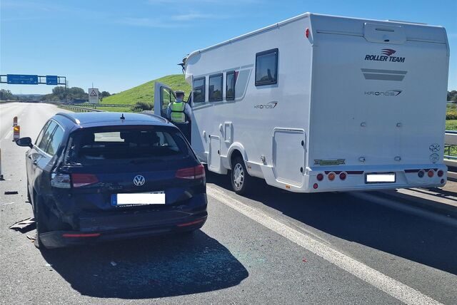 Der rechte Fahrstreifen war nach dem Unfall im Kamener Kreuz gesperrt.