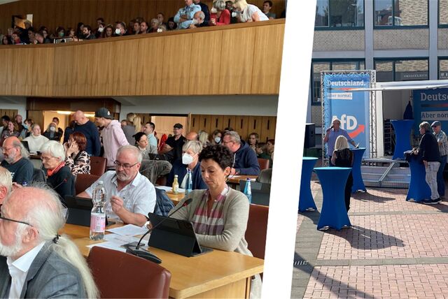 Im Lüner Stadtrat ist die AfD mit zwei Sitzen vertreten. Im Osten der Bundesrepublik bröckelt so langsam die Brandmauer zur AfD.