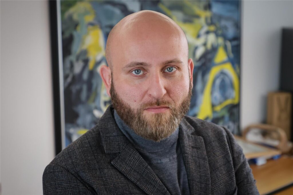 Der Geschäftsführer und Sicherheitsbeauftragte der jüdischen Gemeinde, Leonid Chraga