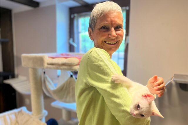 Vom Fund bis zur Vermittlung begleitet Gudrun Heinisch die Katzen, die Pfingsten aus einer Laube in Hostedde gerettet wurden.