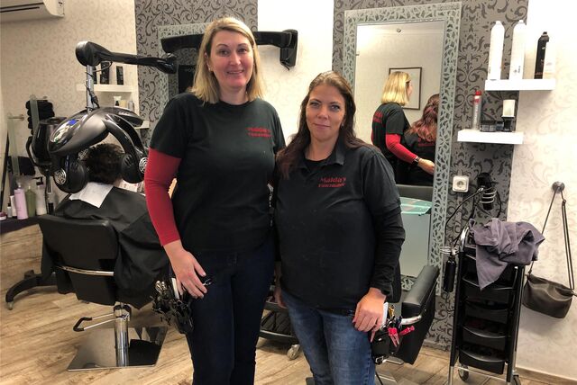 Maida Hodzic Jessica Lendzian vom Friseur-Salon „Maidas Haarzauber“