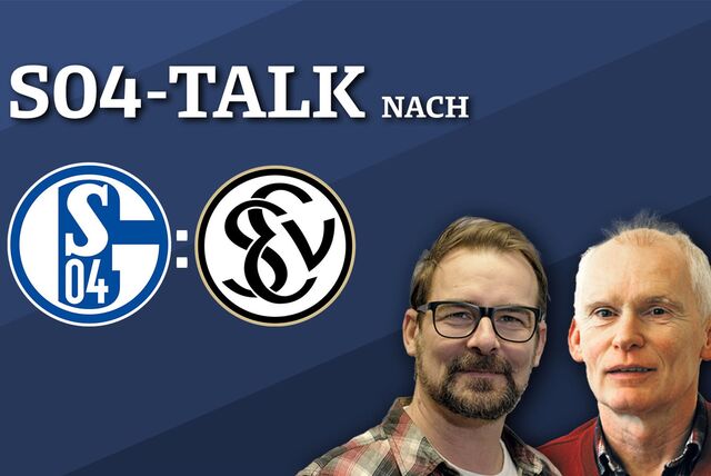 Schalke-Experte Frank Leszinski und Schalke-Reporter René Preuß im Schalke-Talk.