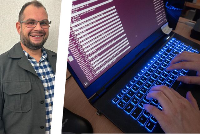 Christian Hirt/Mann der hackt